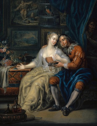Pár Párkeresővel, c. 1750. alkotó: Johann Georg Platzer