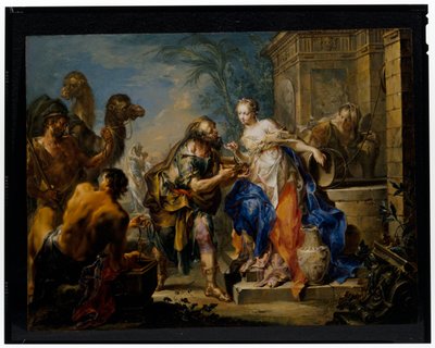 Elizier és Rebecca alkotó: Johann Georg Platzer