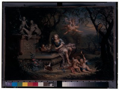 Nárcisz tükröződik egy kútban alkotó: Johann Georg Platzer