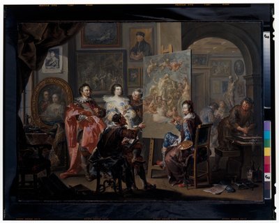 A festő műterme alkotó: Johann Georg Platzer