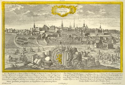 Lipcse, c1740. alkotó: Johann Georg Ringlin