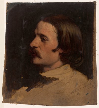 Tanulmányozza a fejét balra alkotó: Johann Georg Schwartze