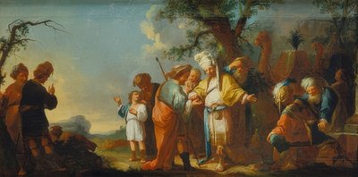Józsefet eladják a midiánitáknak. 1759/63 körül alkotó: Johann Georg Trautmann
