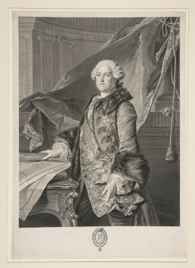 Abel Francois Poisson de Vandi?res, Marigny márquess (1727-1781) portréja alkotó: Johann Georg Wille