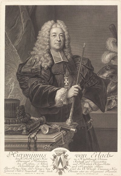 Erlachi János alkotó: Johann Georg Wille after Carlo Francesco Rusca, Cavalier