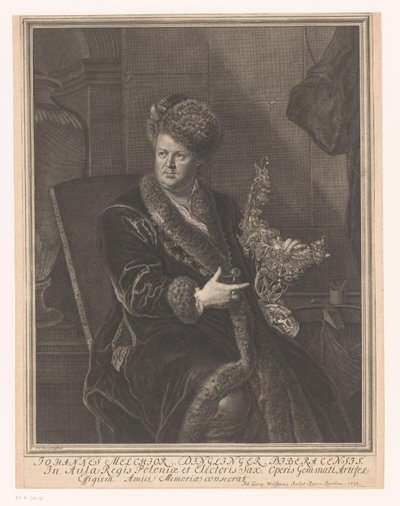Johann Melchior Dinglinger ötvös portréja alkotó: Johann Georg Wolffgang