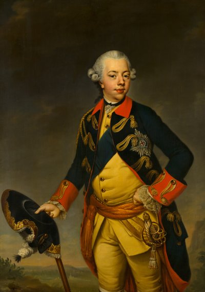 Stadholder William V. portréja alkotó: Johann Georg Ziesenis