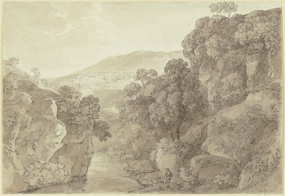 Vidék Subiaco közelében alkotó: Johann Georg von Dillis