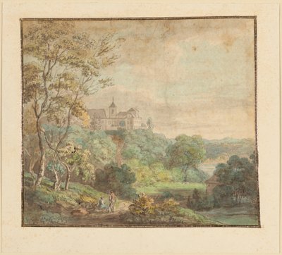 Tájkép kastéllyal alkotó: Johann Georg von Dillis