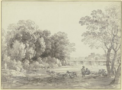 Prater-sziget Münchenben alkotó: Johann Georg von Dillis