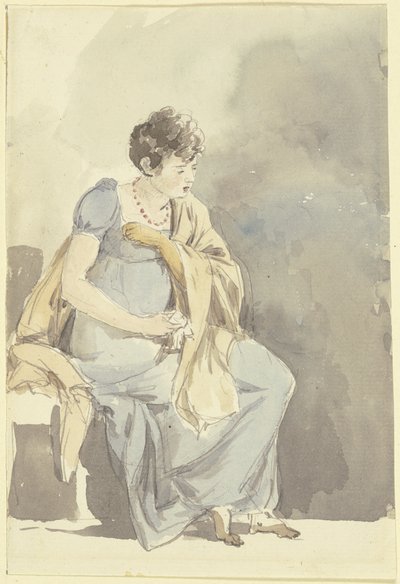 Ülő nő alkotó: Johann Georg von Dillis