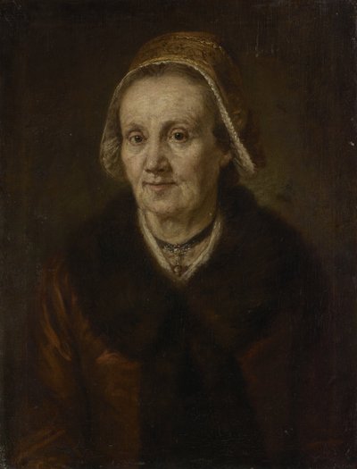 Idős nő kapucnival alkotó: Johann Georg von Edlinger