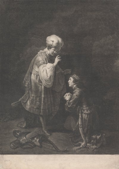 Absolon engedelmessége atyjának, Dávid királynak alkotó: Johann Gottfried Haid