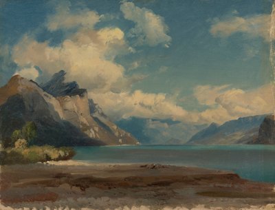 Weesen am Walensee-ben, Svájcban alkotó: Johann Gottfried Steffan
