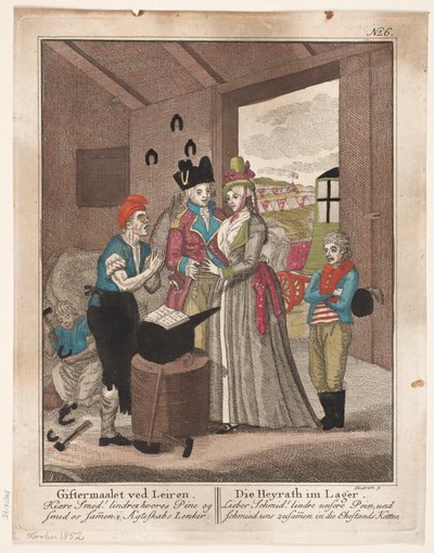 Az esküvő Leirenben alkotó: Johann Gottlieb Friedrich