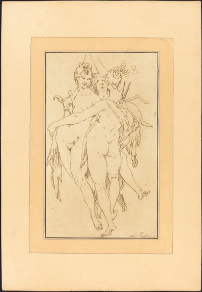 Szobrászat, Festészet, Építészet alkotó: Johann Gottlieb Prestel after Bartholomaeus Spranger