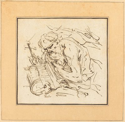 Szent Jeromos alkotó: Johann Gottlieb Prestel after Domenichino