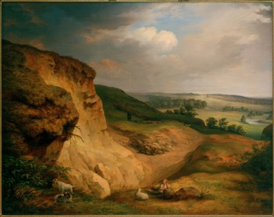 A Muldenstein Jeßnitz közelében alkotó: Johann Heinrich Beck