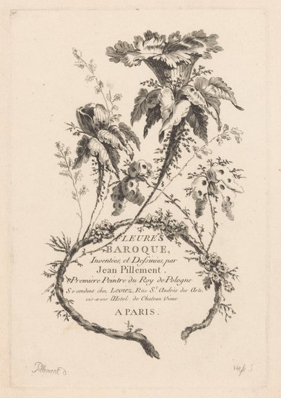 Trombita alakú virágok Fleures Baroque (sorozat címe az objektumon) alkotó: Johann Heinrich  Hess
