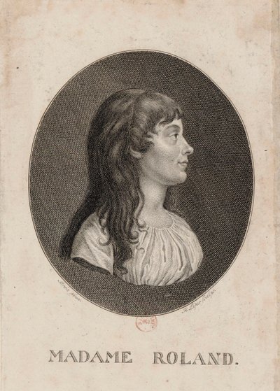 Madame Roland: Bréa pinx; H. Lips sculps. alkotó: Johann Heinrich Lips