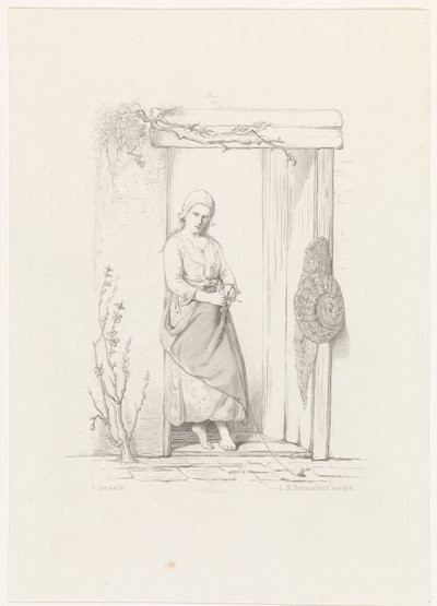 A Knitter A tenger gyermekei (sorozat címe) alkotó: Johann Heinrich Maria Hubert Rennefeld