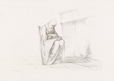 Délutáni alvás A tenger gyermekei (sorozat címe) alkotó: Johann Heinrich Maria Hubert Rennefeld