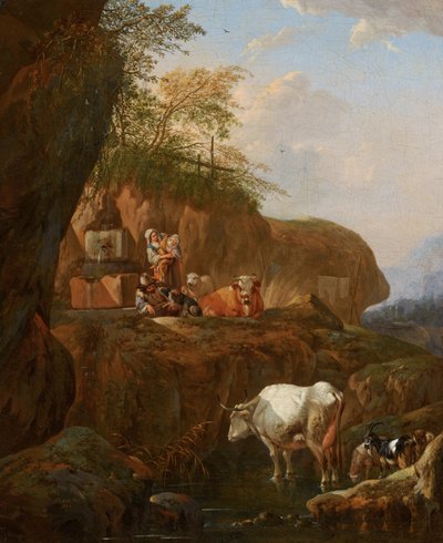 Olasz táj alkotó: Johann Heinrich Roos