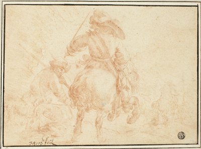 Katonák lóháton alkotó: Johann Heinrich Roos