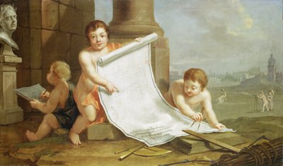 A régi erődítmények kiegyenlítését képviselő allegória, 1768 körül alkotó: Johann Heinrich Tischbein