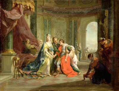Anthony, halálosan megsebesült, Kleopátrával, 1797-99 körül alkotó: Johann Heinrich Tischbein