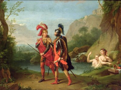 Carlo és Ubaldo a vízi nimfáktól, 1782 alkotó: Johann Heinrich Tischbein