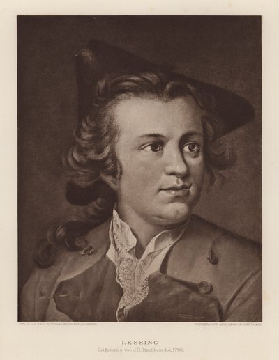 Gotthold Ephraim Lessing, német drámaíró és filozófus (litho) alkotó: Johann Heinrich Tischbein