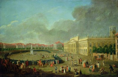 Frigyes emlékművének felszentelése Kasselben, 1783 alkotó: Johann Heinrich Tischbein