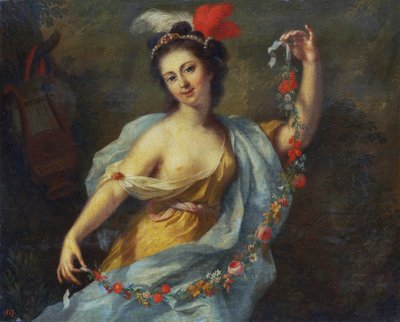 A múzsa Terpsichore (A kilenc múzsa, 1782) alkotó: Johann Heinrich Tischbein