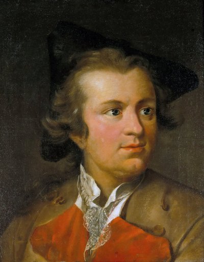 Gotthold Ephraim Lessing portréja 1729-1781, 1755 körül. alkotó: Johann Heinrich Tischbein