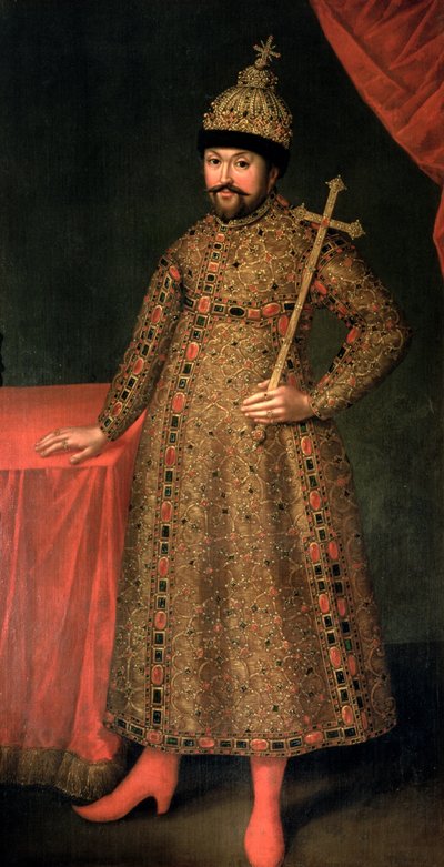III. Fjodorovics Mihály cár (1596-1645) portréja, 1728 alkotó: Johann Heinrich Wedekind