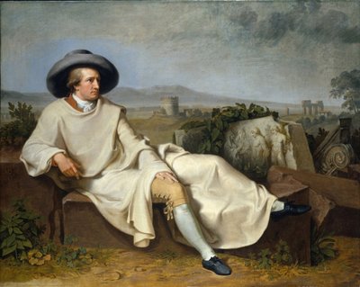 Goethe a Campagna-ban, 1787 alkotó: Johann Heinrich Wilhelm Tischbein