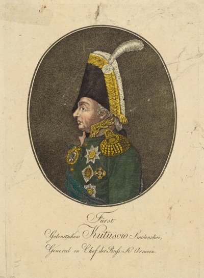 Mihail Kutuzov tábornagy herceg portréja 1745-1813, c. 1790. alkotó: Johann Hieronymus Loeschenkohl