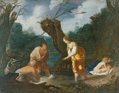 Latona a parasztokat békává alakítja, 1644 körül (olaj, réz) alkotó: Johann Hulsman
