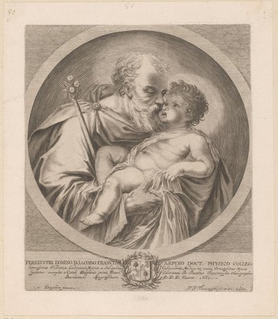 Szent József a gyermek Krisztussal alkotó: Johann Jakob Thurneysen (I)