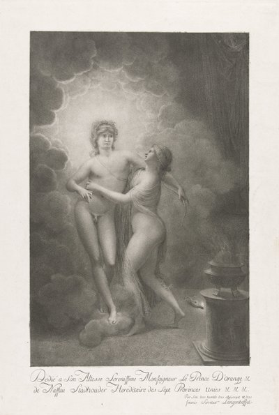 V. Vilmos és Porosz Vilmos házasságának allegóriája, 1767 alkotó: Johann Joseph Friedrich Langenhöffel