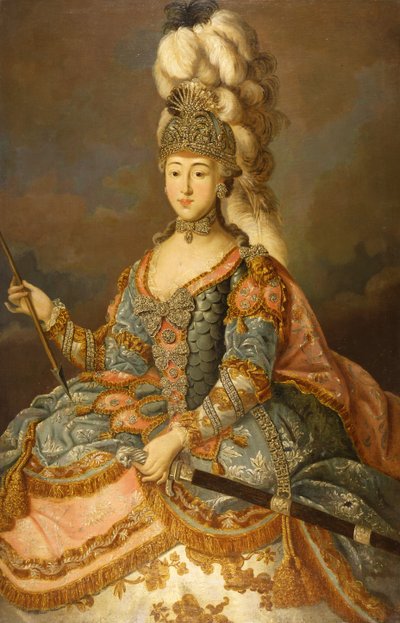 Anna Petrovna Seremetyeva grófnő portréja 1744-1768, 1769. alkotó: Johann Ligotsky