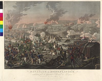 Hohenlindeni (Linden) csata 1800. december 3-án (metszet és aquatinta) alkotó: Johann Lorenz Rugendas