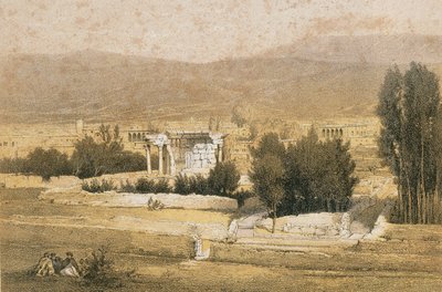 Baalbek. Rézkarc Bernatz és társai - Steinkopk J.F. Szerkesztő alkotó: Johann Martin Bernatz