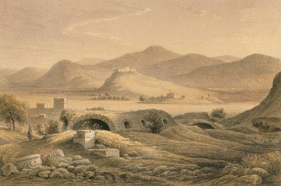 Kilátás Ephesusra. Rézkarc: Bernatz et aii – Steinkopk J.F. Editore alkotó: Johann Martin Bernatz