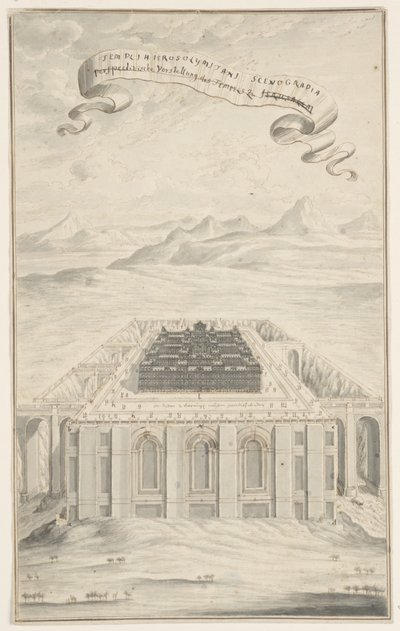 Tanulmány a jeruzsálemi templomhoz, 424. tábla, Physica Sacra alkotó: Johann Melchior Füssli