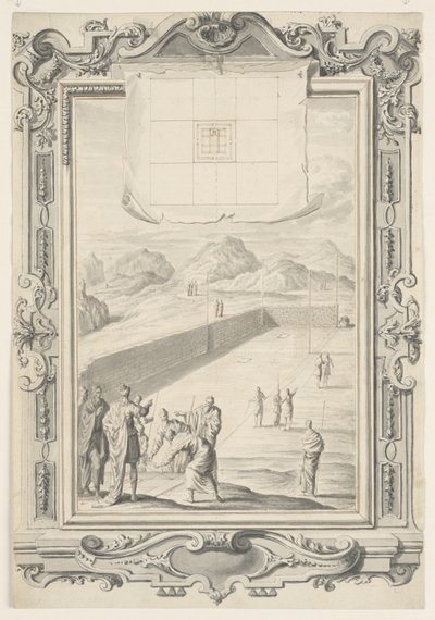Tanulmány a Salamon templom első tervéhez, 420. tábla, Physica Sacra alkotó: Johann Melchior Füssli
