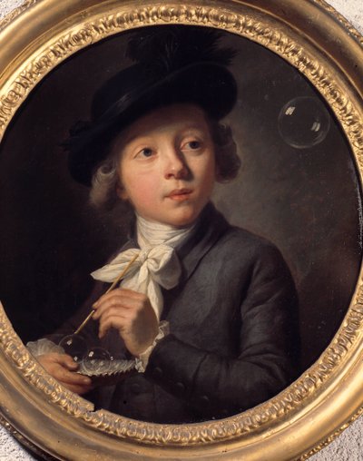 Szappanbuborékok vagy J. A. Laurens portréja. Melchior Wyrsch (1732-1798) festménye. 1784. Szépművészeti Múzeum Besanconban alkotó: Johann Melchior Joseph Wyrsch or Wursch