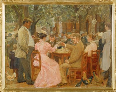 Beim Heurigen - in a Heurigen -pub ... (olaj, fa) alkotó: Johann Michael Kupfer