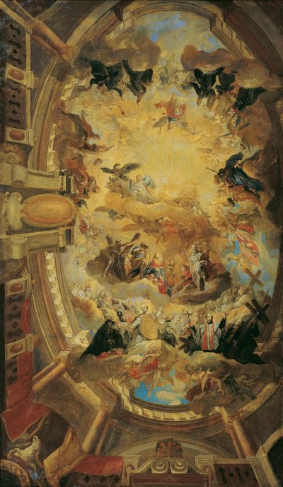Jézus nevének dicsőítése alkotó: Johann Michael Rottmayr